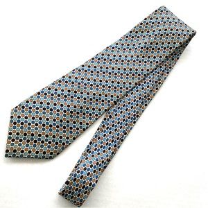 Wolf Brothers Men's Diagonal Polka Dot Silk Necktie